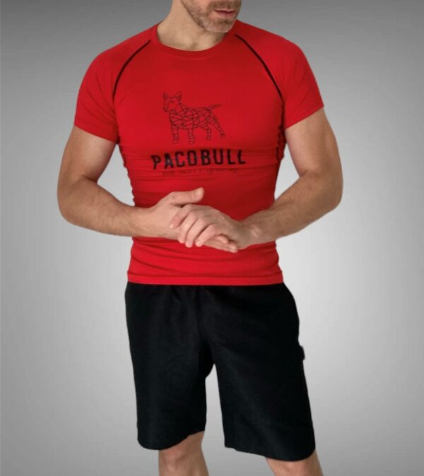 T-shirt sport rouge Pacobull – Image 2