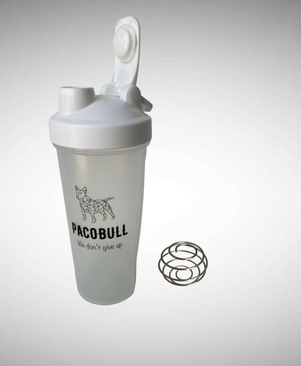 Shaker Sport Pacobull Blanc 600 ml